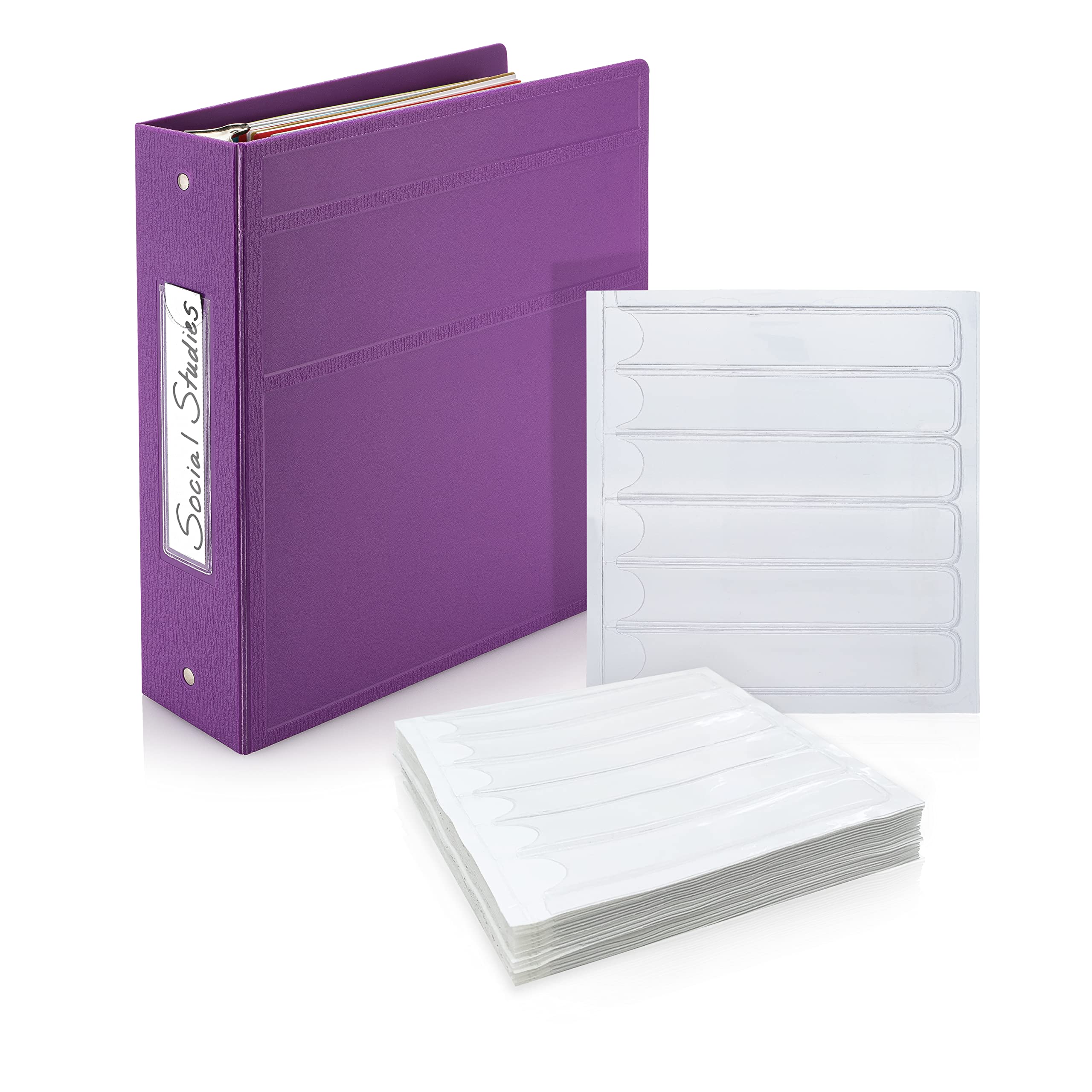 Amazon.com : Carstens - 60 Pack, Clear Binder Spine Insert
